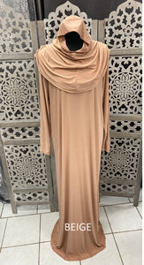 Robe de prière avec hijab intégré