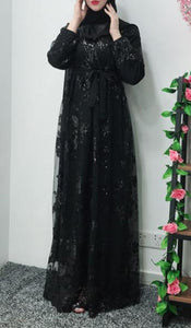 robe hijab de soirée robe mariage robe du soir hijab jilbeb vetement femme musulmane tunique abaya hijab à enfiler chez qalam dress boutique 