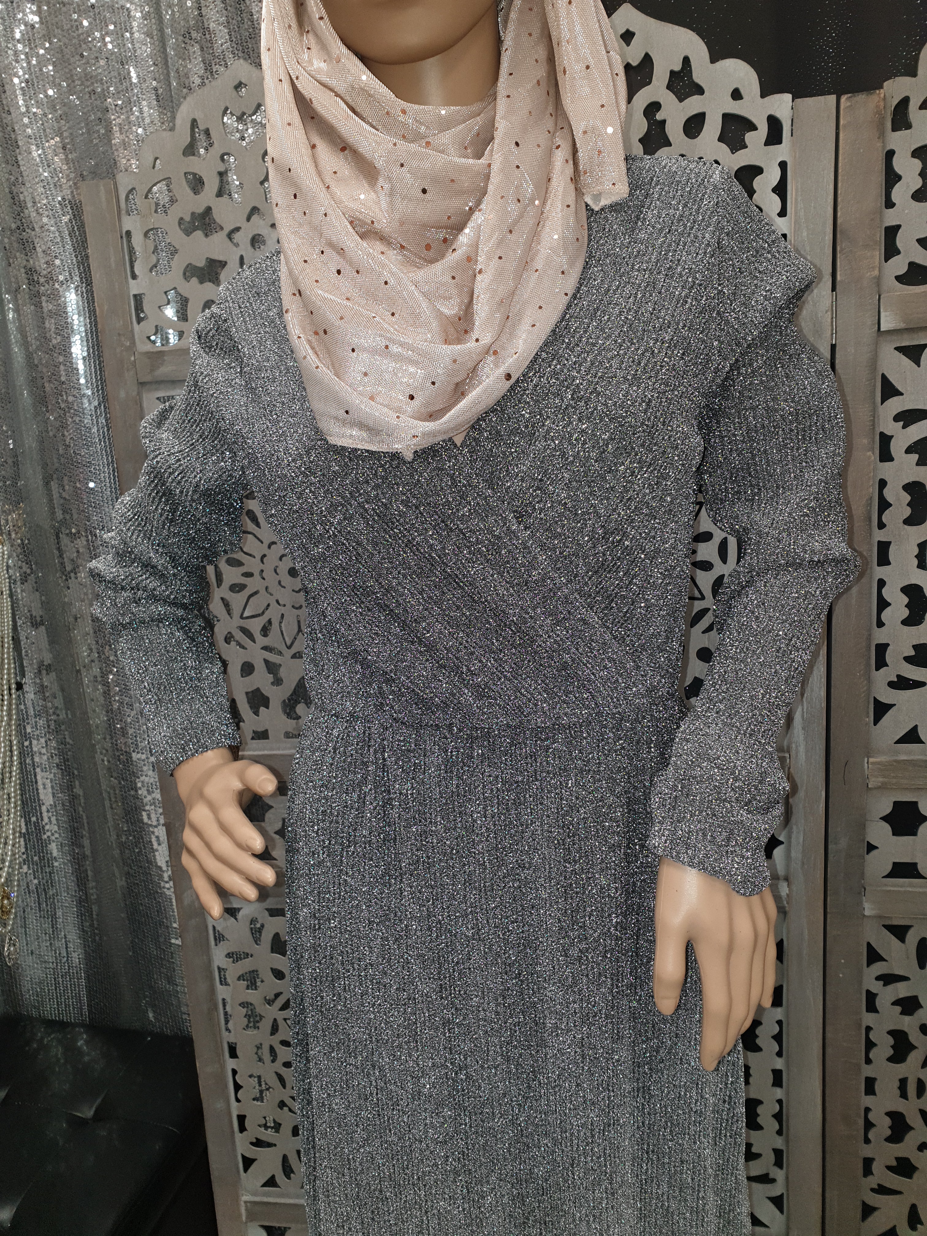 ROBE DE SOIREE GLITTER LATIFA - TENDANCE HIJAB