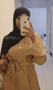 Ensemble tunique longue palazzo hijab hijeb robe ensemble hijab à enfiler hijab une pièce tunique jilbeb mode modeste fashion qalam dress boutique musulmane abaya pas cher