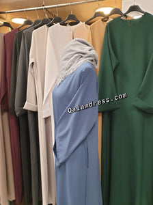 Abaya Alyah manches de type kimono coupe évasée hijab tendance mastour mode modeste qalam dress 