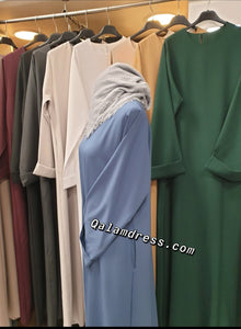 maxi abaya grande taille abaya hijab tunique jilbeb khimar kimono femmes voilées  mastour mode modeste fashion - Qalam Dress Boutique 