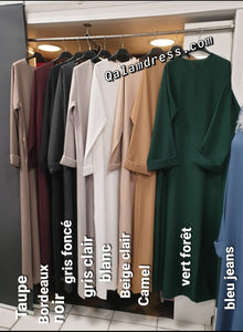 Abaya Alyah manches de type kimono coupe évasée hijab tendance fashion mastour mode modeste qalam dress 