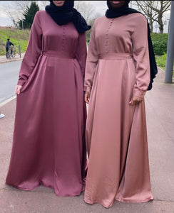 robe hijab hijeb abaya  robe ensemble hijab à enfiler hijab une pièce tunique jilbeb mode modeste fashion qalam dress boutique musulmane abaya pas cher