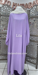 Abaya jazz grande taille manches bouffantes plusieurs coloris mode modeste boutique femme musulmane qalam dress boutique 