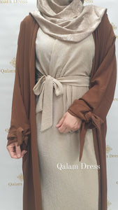 Kimono Salima avec noeuds - Tendance hijab 2602