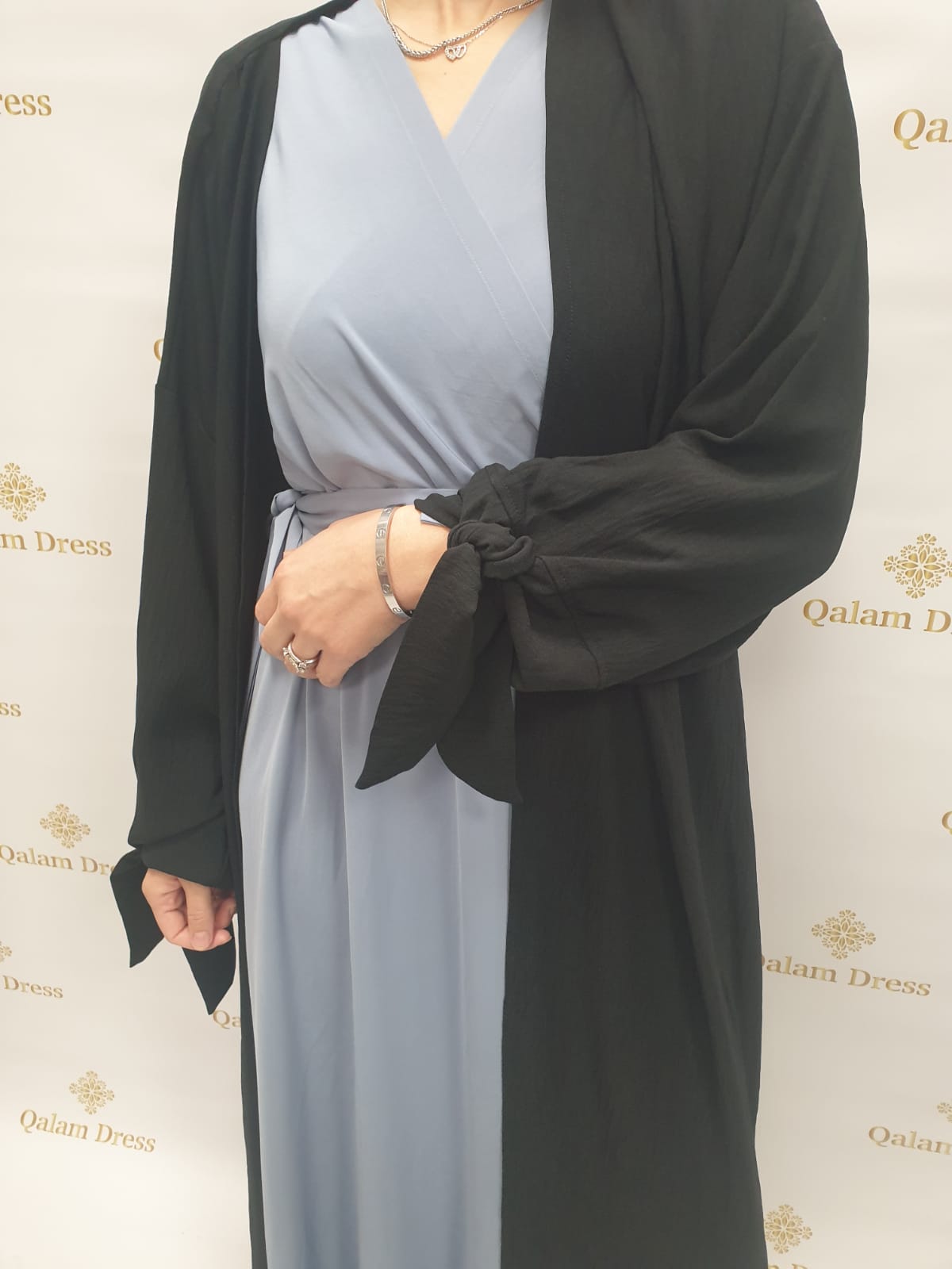 Kimono Salima avec noeuds - Tendance hijab 2602