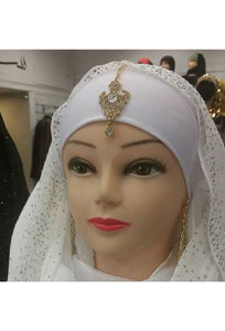 bonnet a nouer lycra blanc abaya hijab tunique jilbeb mode modeste fashion boutique musulmane