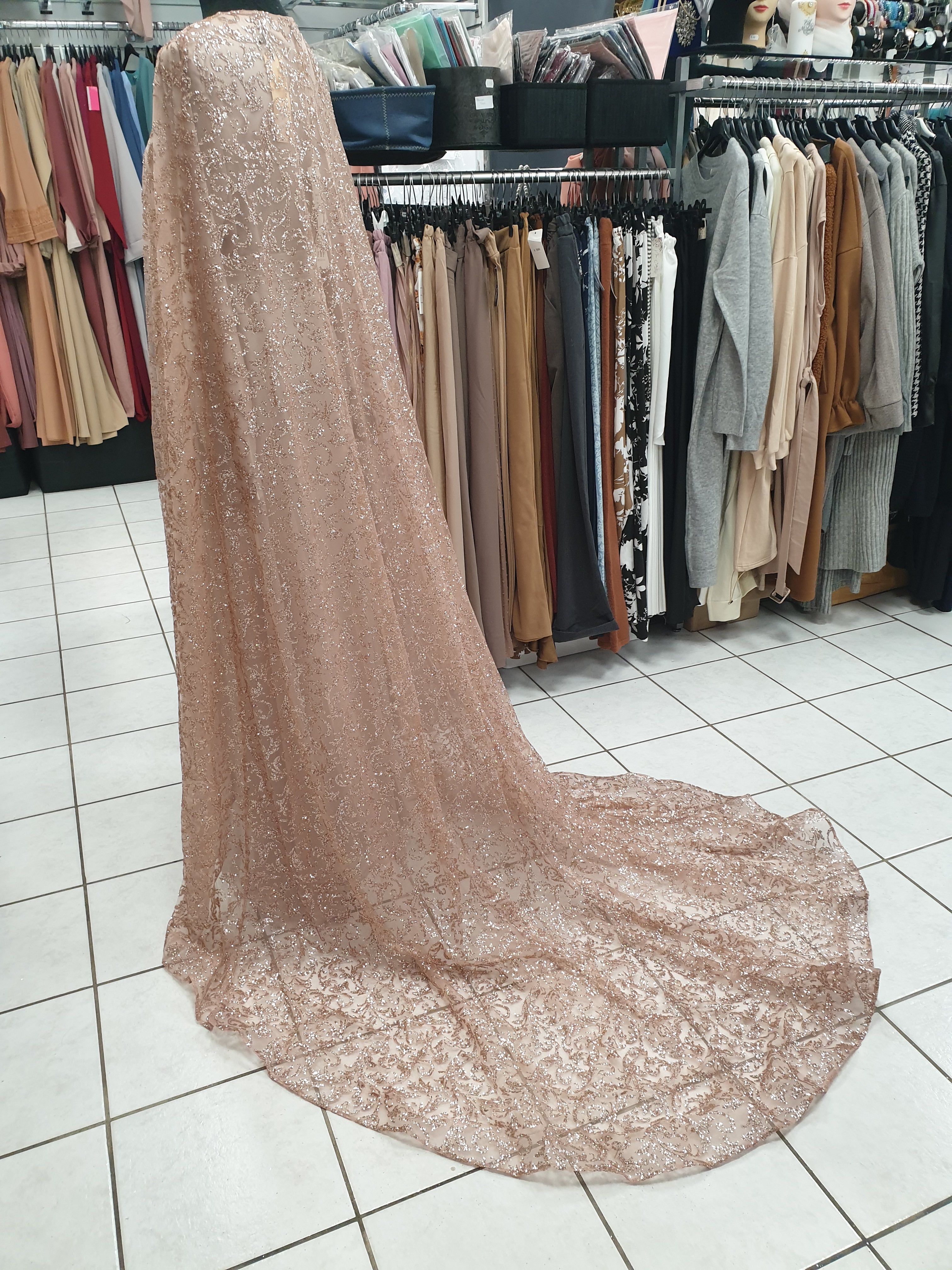 Cape brillante hijab mariage robe de soirée mariage parfaite pour mariée pour remplir les tenue qalam dress robe de soirée prêt porter tunique abaya hijab jilbeb vetement femme musulmane 