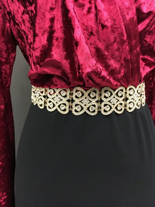 ceinture coeur doré abaya hijab tunique jilbeb mode modeste fashion boutique musulmane femmes voilées
