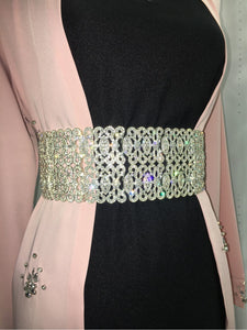 grosse ceinture argent abaya hijab tunique jilbeb mode modeste fashion boutique musulmane femmes voilées