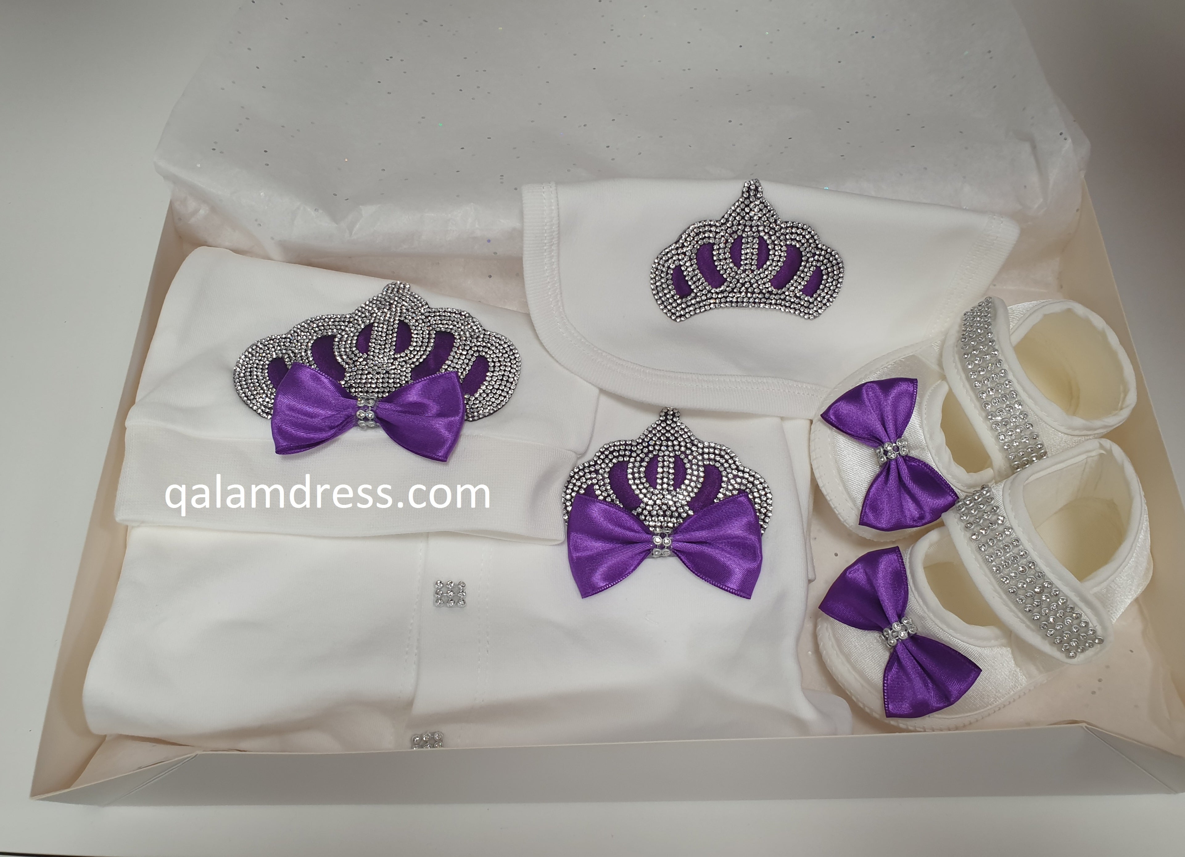 Ensemble bébé Cristal Luxury - ULTRA VIOLET - Tenues de fêtes & Baptême 4 Pièces / Fille