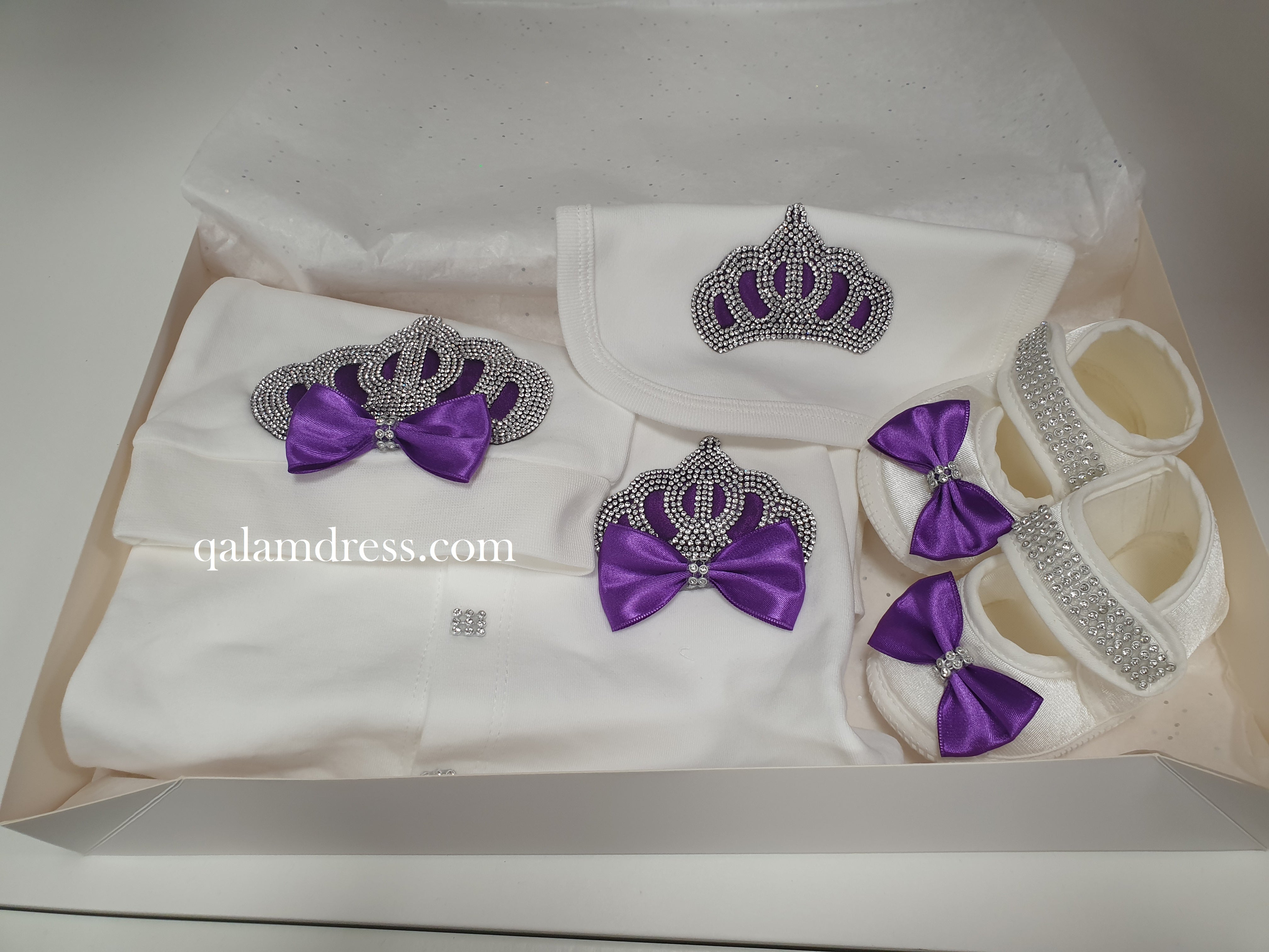 coffret cadeau ensemble naissance bébé strass fille garçon