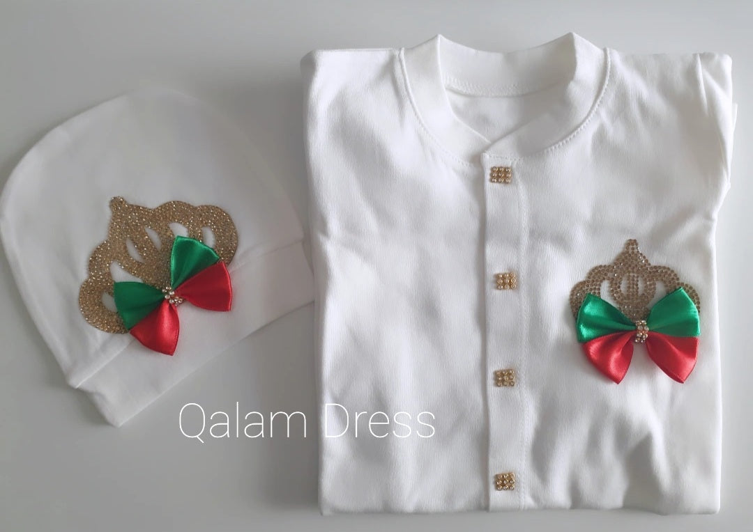 Ensemble fêtes, baptême et circoncision - Beige rosé - fille - Qalam Dress  Boutique – Qalam Dress - Tendance Hijab