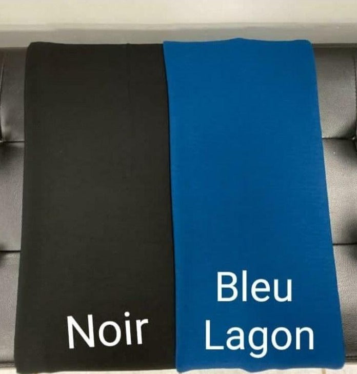 Hijab châle type de soie de Médine noir bleu lagon abaya hijab tunique jilbeb mode modeste fashion boutique musulmane femmes voilées