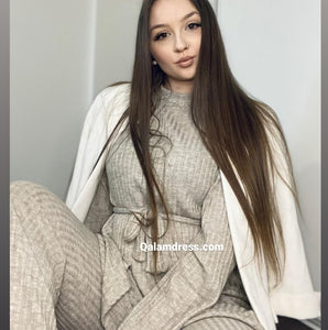 ensemble hiver  hijab tunique pantalon  jilbeb mode modeste fashion boutique musulmane femmes voilées mastour 
