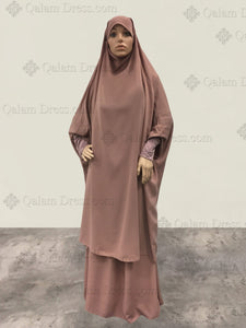 Jilbeb jilbab jupe rose abaya hijab tunique jilbeb mode modeste fashion boutique musulmane femmes voilées