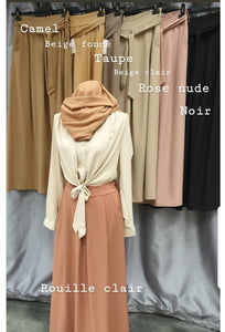beige abaya hijab tunique jilbeb mode modeste fashion boutique musulmane rouille clair femmes voilées