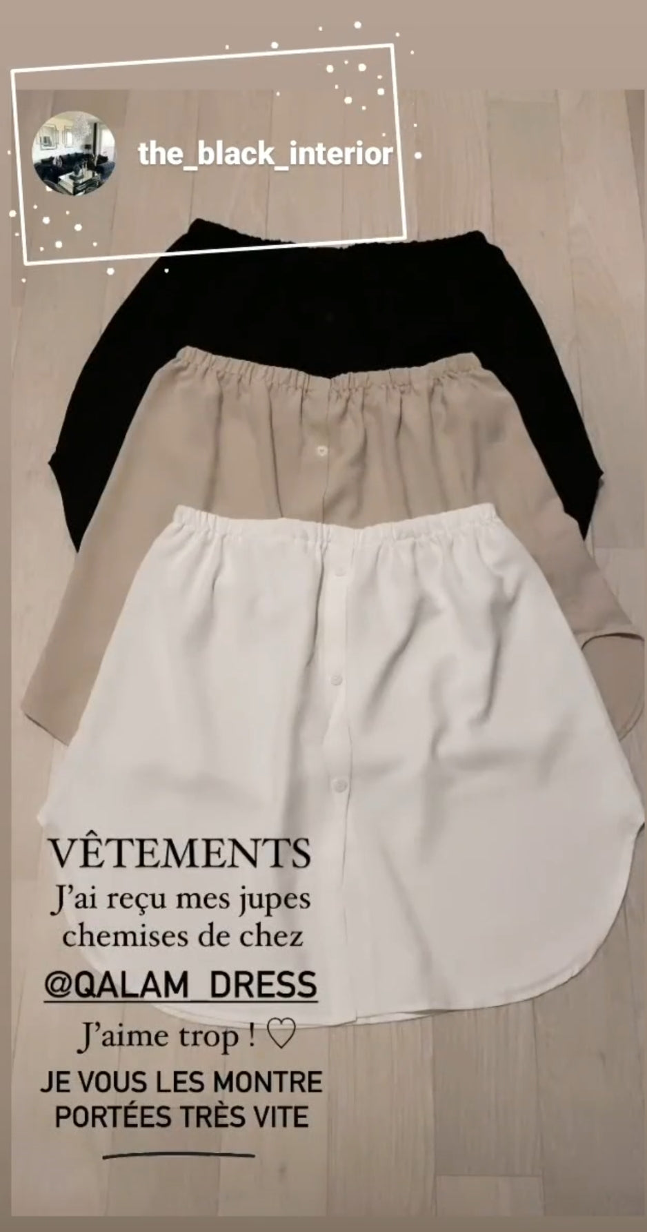 BOX Jupe Chemise Anissa x 3 Tendance Hijab