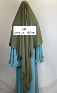khimar long soie de médine hijab hijab jilbeb jilbab vetement msusulmane Qalam dress voile femme musulmane robe abaya  