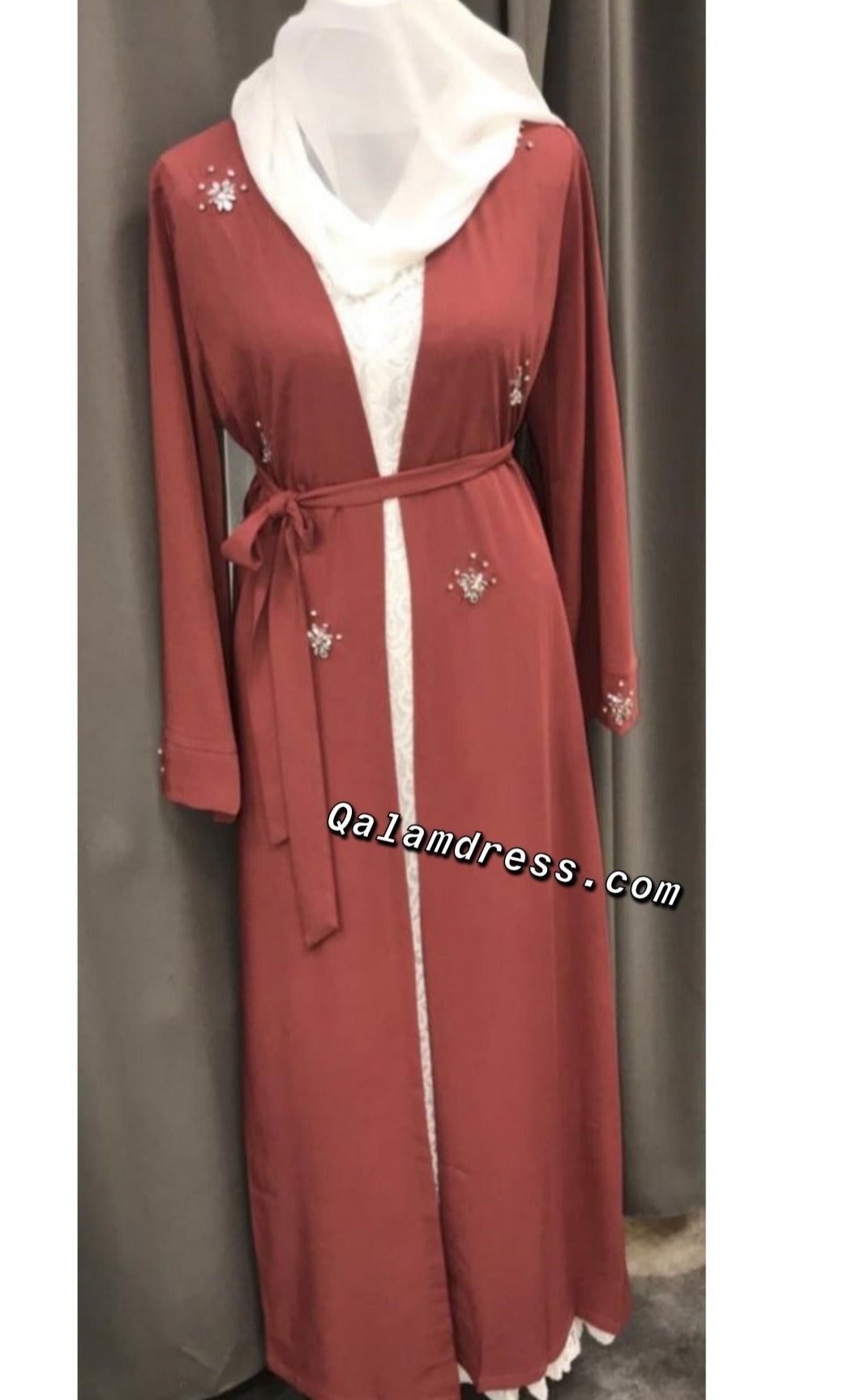 kimono strass hijab mode modeste fashion qalam dress boutique musulmane abaya pas cher