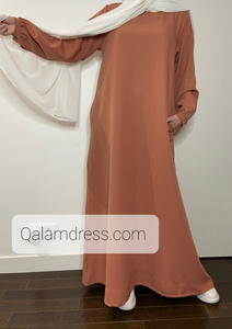 New Abaya Medina ample avec des poches hijeb jilbab jilbeb kimono abaya robe ensemble palazzo tunique musc accessoire qalam dress boutique vêtement femme musulmane voilée pas cher mode modeste modest fashion mode pudique