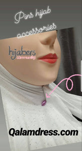 pins attache hijab rose abaya hijab tunique jilbeb mode modeste fashion - Qalam Dress Boutique 
