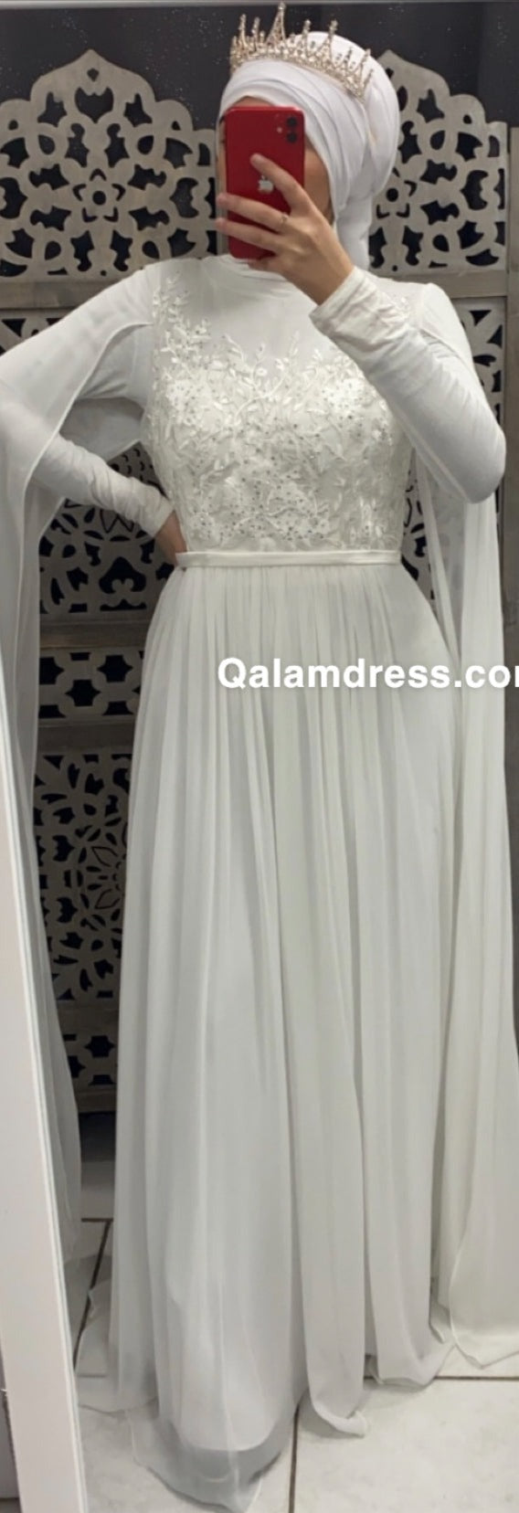Robe blanche de mariée - Tendance hijab- Qalam Dress Boutique – Qalam Dress  - Tendance Hijab