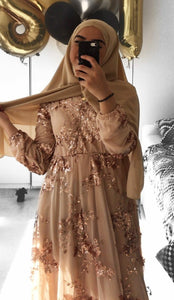 robe hijab de soirée robe mariage robe du soir hijab jilbeb vetement femme musulmane tunique abaya hijab à enfiler chez qalam dress boutique 