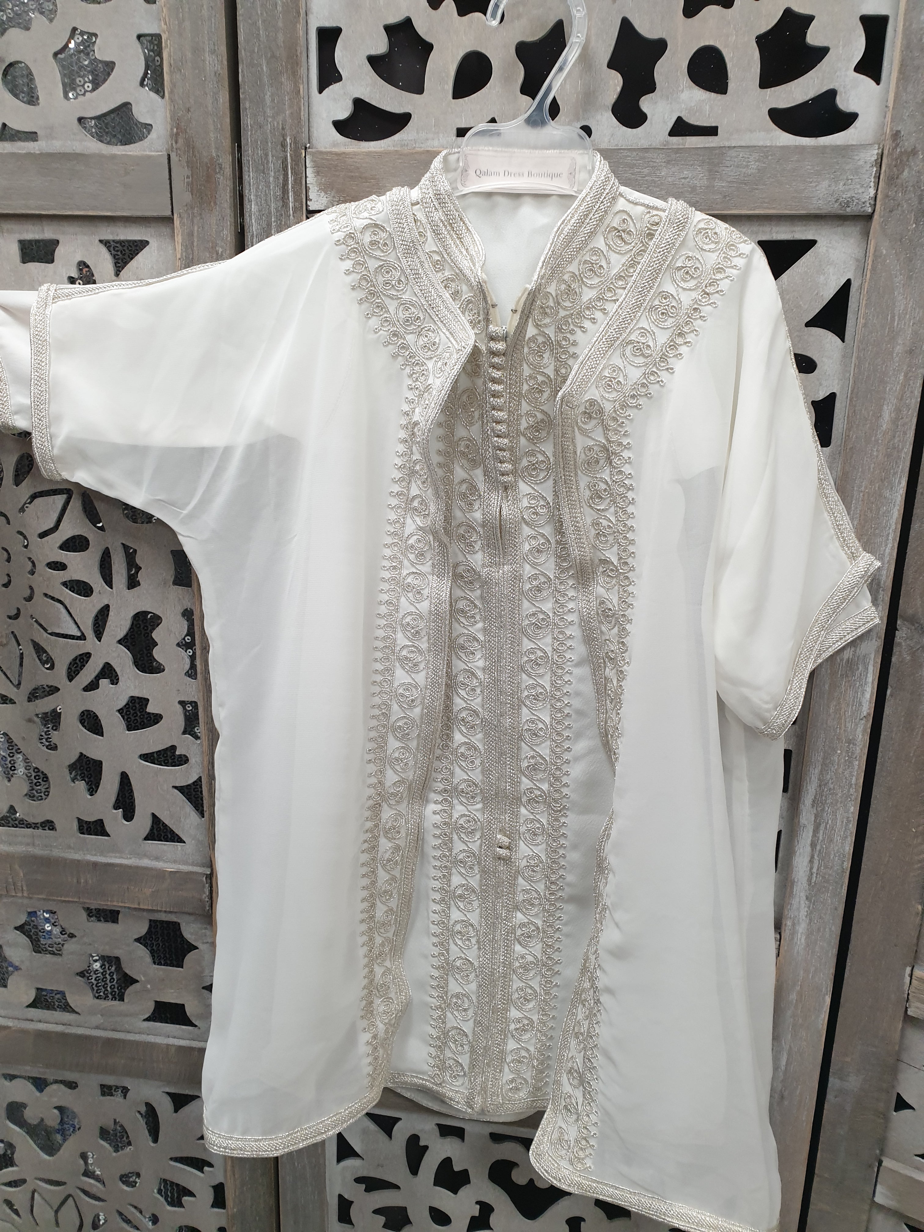 tenue ensemble circoncision deux pièces jalaba  broderie qamis  tahara garçon ensemble garçon tenue de l'aid fête de l'aid eid el fitr el adha   