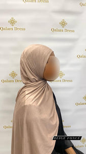 Voile chale jersey viscose abaya hijeb hijab tunique jilbeb mode modeste fashion qalam dress boutique musulmane femme voilées hijab france robe abaya blanche