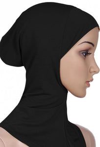 cagoule simple sous hijab noirabaya hijab tunique jilbeb mode modeste fashion boutique musulmane femmes voilées