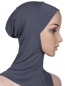 cagoule simple sous hijab gris abaya hijab tunique jilbeb mode modeste fashion boutique musulmane femmes voilées