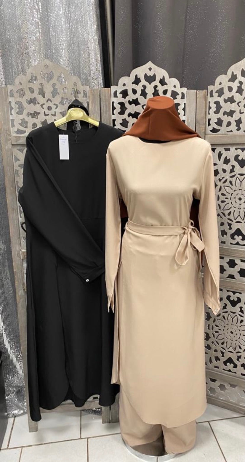 Ensemble Pantsuit Over size - Ensemble Tunique Pantalon - Qalam Dress  Boutique – Qalam Dress - Tendance Hijab
