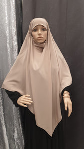 Khimar court pointu khimar fluide khimar caviary hijab hijab jilbeb jilbab qalam dress voile vetement femme musulmane 