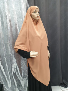 hijab hijeb jilbeb ensemble marron clair abaya hijab tunique jilbeb mode modeste fashion boutique musulmane femmes voilées
