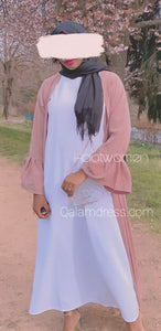kimono hijab hijeb robe ensemble hijab à enfiler hijab une pièce tunique jilbeb mode modeste fashion qalam dress boutique musulmane abaya pas cher