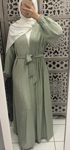 kimono pailleté hijabmastour modemodest femmemuslmane  robe ensemble hijab à enfiler hijab une pièce tunique jilbeb mode modeste fashion qalam dress boutique musulmane abaya pas cher