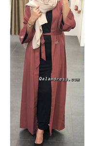 kimono strass amira hijab mode modeste fashion qalam dress boutique musulmane abaya pas cher