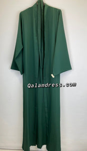maxi kimono grande taille ceinture tissu evase fashion mode mastour hijab vert gucci boutique de femmes musulmanes 
