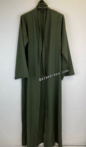 maxi kimono grande taille ceinture tissu evase fashion mode mastour hijab qalamdress boutique 