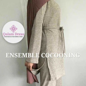 ensemble hiver  hijab tunique pantalon  jilbeb mode modeste fashion boutique musulmane femmes voilées mastour 