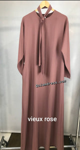 robe abaya avec ceinture évasée hijab voile mode modest fashion qalam dress boutique