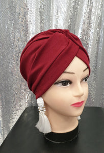 turban bordeaux hijab tunique jilbeb mode modeste fashion  Qalam Dress Boutique 