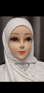 voile hijab blanc viscose jersey elastique mode fashion voile boutique qalam dress 